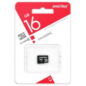 Карта памяти micro SDHC Smartbuy 16GB Сlass 10 (без адаптеров)LE