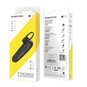 Гарнитура bluetooth BOROFONE BC21 Encourage sound Business Wireless Headset (black)