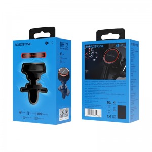 Держатель автомобильный Borofone, BH12 Journey series air outlet in-car holder (black&red)