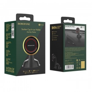 Держатель автомобильный Borofone, BH14, Journey, для смартфона, пластик,  чёрный