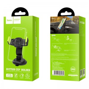 Держатель автомобильный HOCO, CA40, Refined suction, для смартфона, чёрный