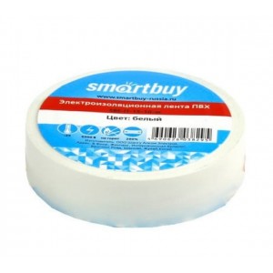 Изолента SmartBuy, SBE-IT-15-10-w, 0,13х15 мм, 10.0м, цвет: белый