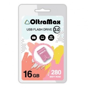 Флеш-накопитель 16Gb OltraMax 280, USB 3.0, пластик, розовый