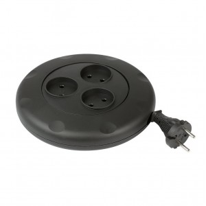 Удлинитель электрический SmartBuy, 3.0м, 3 розетки, без заземления, цвет: чёрный