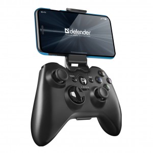 Геймпад беспроводной Defender, X7 USB, пластик, bluetooth, Android, Li-Ion, 17 кнопок, чёрный