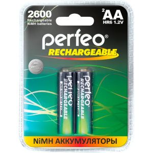 Аккумулятор Perfeo AA2600mAh/2BL