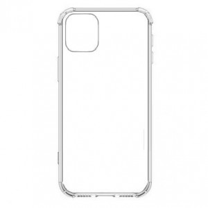 Чехол силиконовый для APPLE iPhone 12/12 Pro, тонкий, прозрачный, глянцевый