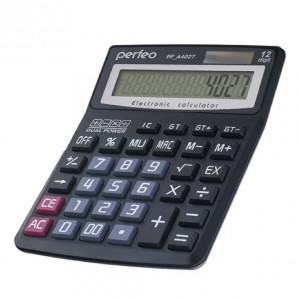 Perfeo калькулятор PF_A4027, бухгалтерский, 12-разр., GT, черный
