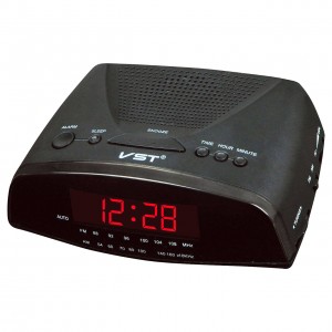 VST 905-1 Красные часы настольные + радио