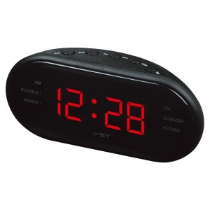 VST 902-1 Красные часы настольные + радио