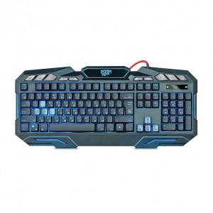 Клавиатура проводная Defender, Doom Keeper, GK-100DL, оптическая, подсветка, чёрный