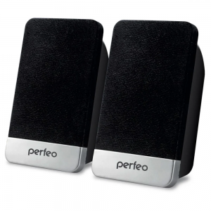 Perfeo колонки "MONITOR" 2.0, мощность 2х1.5 Вт (RMS), чёрн, USB (PF-2079)