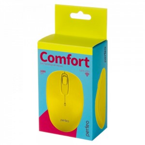 Perfeo мышь беспров., оптич. "COMFORT", 3 кн, DPI 1000, USB, "ваниль"