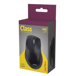 Perfeo мышь оптическая "CLASS", 3 кн, DPI 1000, USB, чёрн.