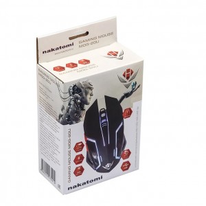 Мышь MOG-20U Nakatomi Gaming mouse - игровая, 6 кнопок + ролик, 7-ми цветная подсветка, USB, черная