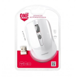 Мышь беспроводная Smartbuy ONE 352 белая (SBM-352AG-RK) / 60