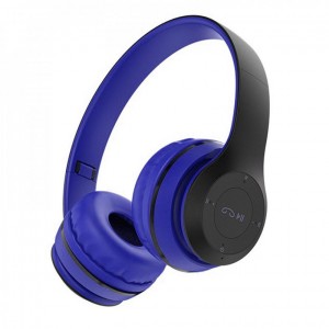 Наушники полноразмерные Borofone BO4, Charming rhyme, bluetooth, microSD, AUX, цвет: синий