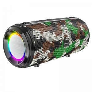Колонка портативная Borofone, BR13, Beyond, пластик, Bluetooth, FM, AUX, microSD, цвет: camouflage green