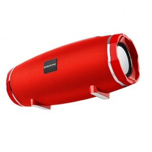 Колонка портативная Borofone, BR3, Beyond, пластик, Bluetooth, FM, AUX, microSD, цвет: red