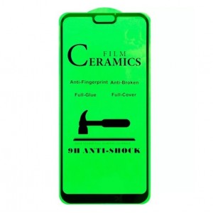 Стекло защитное  для HUAWEI Honor P20 lite, Ceramic, чёрный, в техпаке