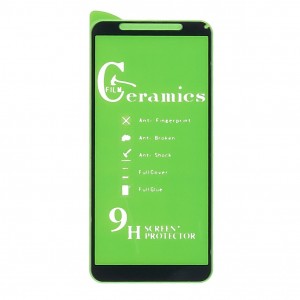 Стекло защитное  для Huawei Y5p/Honor 9S, Ceramic, чёрный, в техпаке