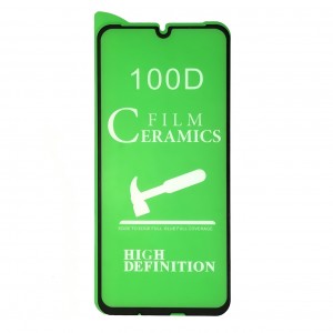 Стекло защитное  для Honor 8A/Huawei Y6 2019, Ceramic, чёрный, в техпаке