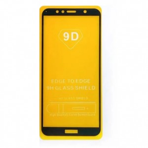 Стекло защитное  для HUAWEI Y7 (2018), Full Screen, 0.33 мм, 9D, , цвет: чёрный