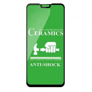 Стекло защитное  для Huawei Y9 2019, Ceramic, чёрный, в техпаке
