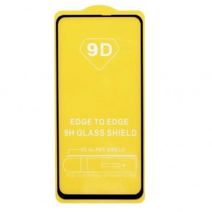 Стекло защитное  для Samsung A60, Full Screen, 0.33 мм, 9D, , цвет: чёрный, в техпаке