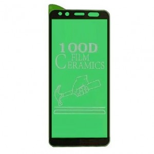 Стекло защитное  для Samsung A5 2018/A8 2018, Ceramic, чёрный, в техпаке
