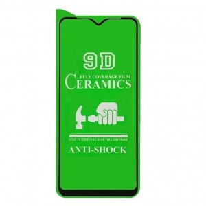 Стекло защитное  для SAMSUNG Galaxy A10S (2019)/A10/M10/M20/Vivo Y91/Y93/Y93S/Y95/U1, Ceramic Clear, чёрный