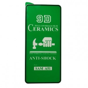 Стекло защитное  для SAMSUNG Galaxy A11/M11, Ceramic Clear, 0.4 мм, чёрный