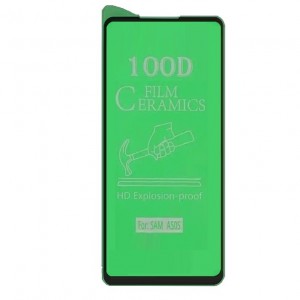 Стекло защитное  для SAMSUNG Galaxy A21, Ceramic Clear, 0.4 мм, чёрный