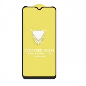 Стекло защитное  для SAMSUNG M01S/A10/M10/A10S (2019) (Galaxy M01S/A10/M10/A10S (2019)/M20), глянцевое, полный клей, цвет: чёрный, в техпак