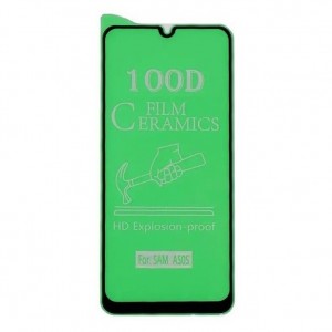 Стекло защитное  для Samsung M21/M31/A20/A30/A50, Ceramic, чёрный, в техпаке