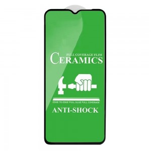 Стекло защитное  для XIAOMI Mi 9/Mi CC9, Ceramic Clear, 0.4 мм, 2.5D, чёрный