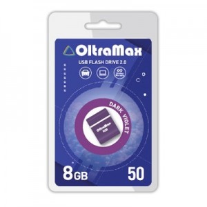 Флеш-накопитель 8Gb OltraMax Drive 50 Mini, USB 2.0, пластик, фиолетовый