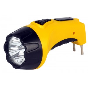 Аккумуляторный светодиодный фонарь Smartbuy, 7+8 LED с прямой зарядкой, желтый