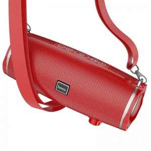 Колонка портативная HOCO, BS40, Desire, пластик, Bluetooth, FM, TF, SD, TWS, AUX, цвет: красный