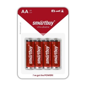 Батарейка алкалиновая Smartbuy ONE LR6/4B (48/480) (SOBA-2A04B-Eco)