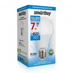Светодиодная (LED) Лампа Smartbuy-A60-07W/6000/E27 (SBL-A60-07-60K-E27)