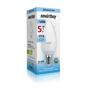 Светодиодная (LED) Лампа Smartbuy-C37-05W/4000/E14
