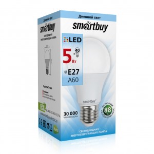 Светодиодная (LED) Лампа Smartbuy-A60-05W/4000/E27 (SBL-A60-05-40K-E27-A)