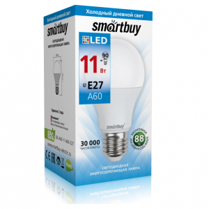 Светодиодная (LED) Лампа Smartbuy-A60-11W/6000 (SBL-A60-11-60K-E27)