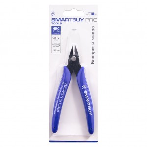 Кусачки (бокорезы) 135мм, микро, сост. рукоятка, СR-V сталь, HRC>51, Smartbuy Tools