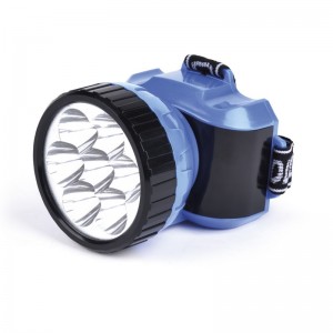 Фонарь светодиодный SmartBuy SBF-24-B, налобный, LED, аккумуляторный, цвет: синий