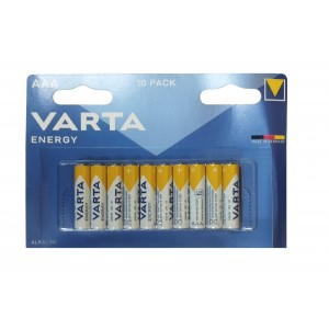 Батарейка AAA Varta LR03-10BL, ENERGY, (10/100/200)