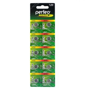 Батарейка Perfeo LR41/10BL Alkaline Cell 392A AG3