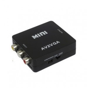 Адаптер Mini AV/Видеошнур 1080p Converter to 3 rca (black)