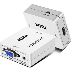 Адаптер Mini VGA/Видеошнур 1080p Converter (white)